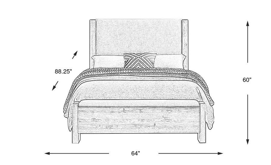 Dimension Image. Please refer to the Dimension Tab on this page for dimension details.