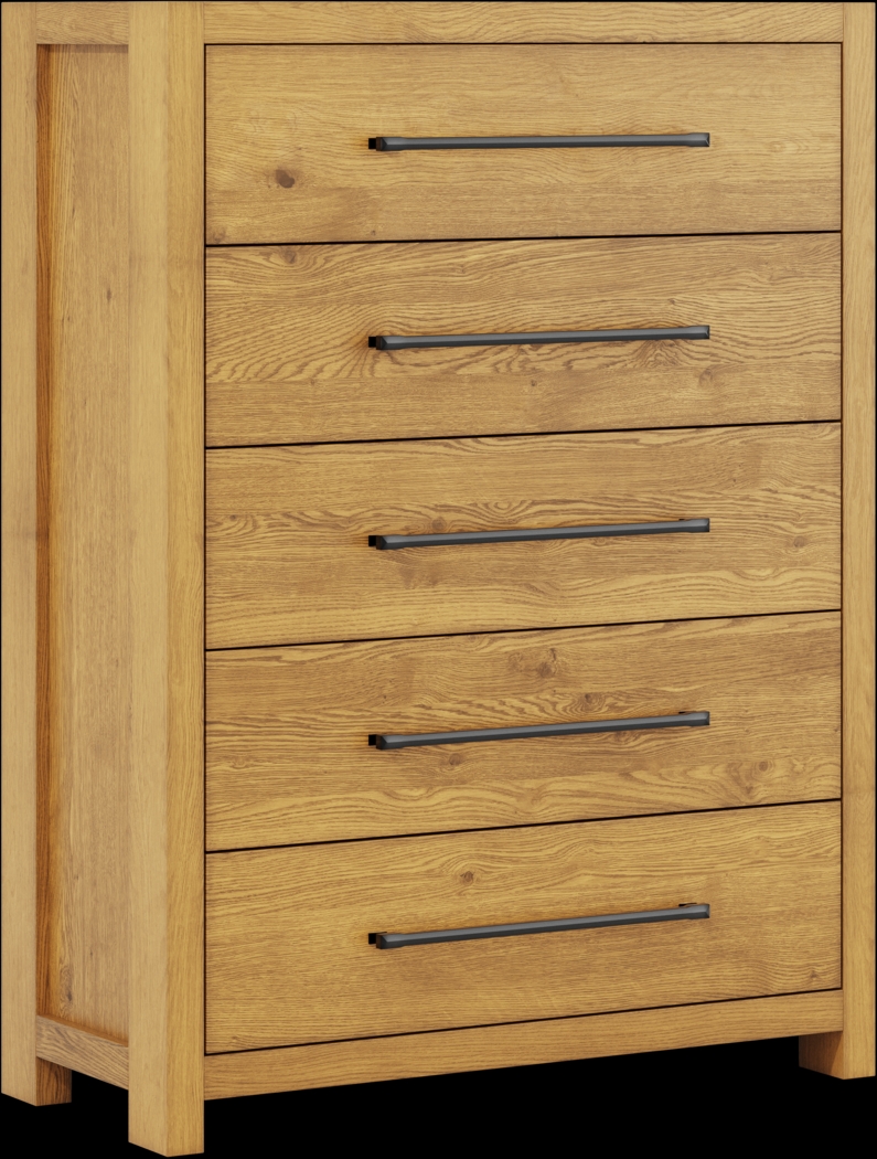 Ithaca Natural 5 Drawer Chest - Thumbnail - Image 2