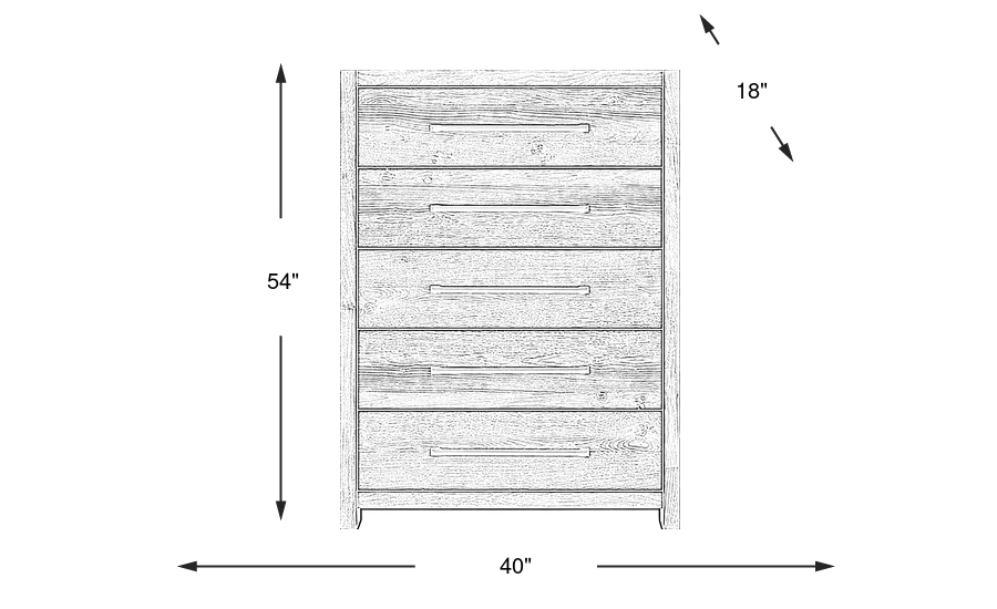 Dimension Image. Please refer to the Dimension Tab on this page for dimension details.