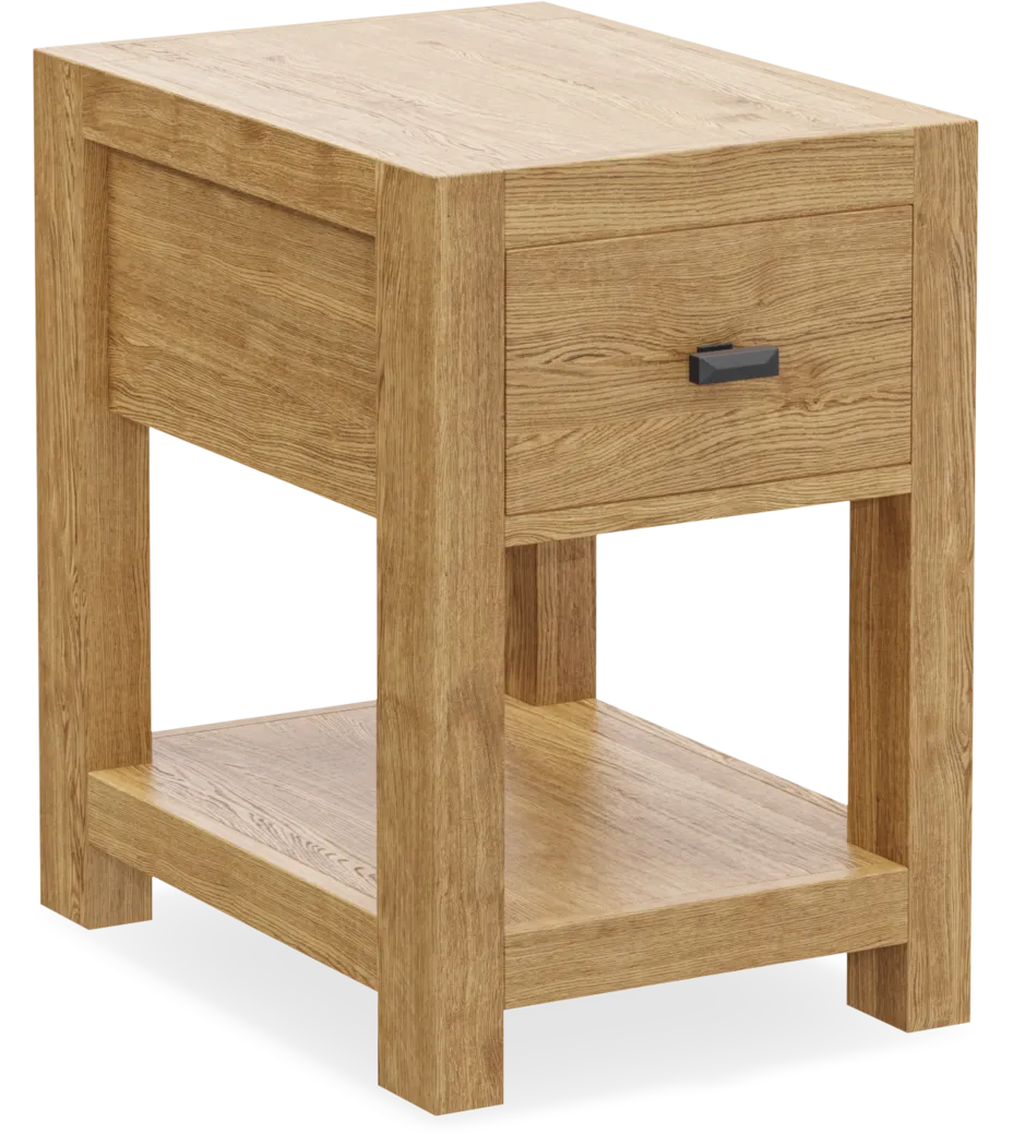 Ithaca Natural Chairside Table - Thumbnail - Image 1