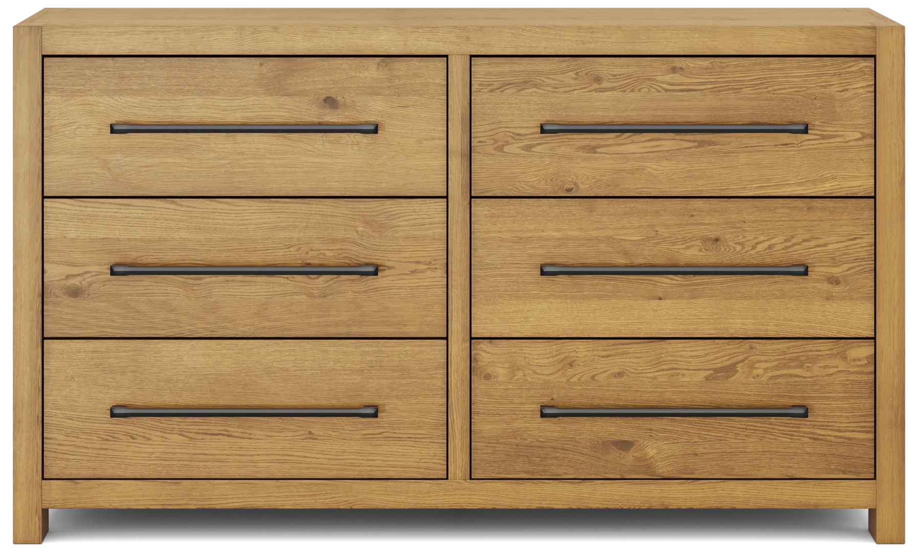 natural 6 drawer dresser