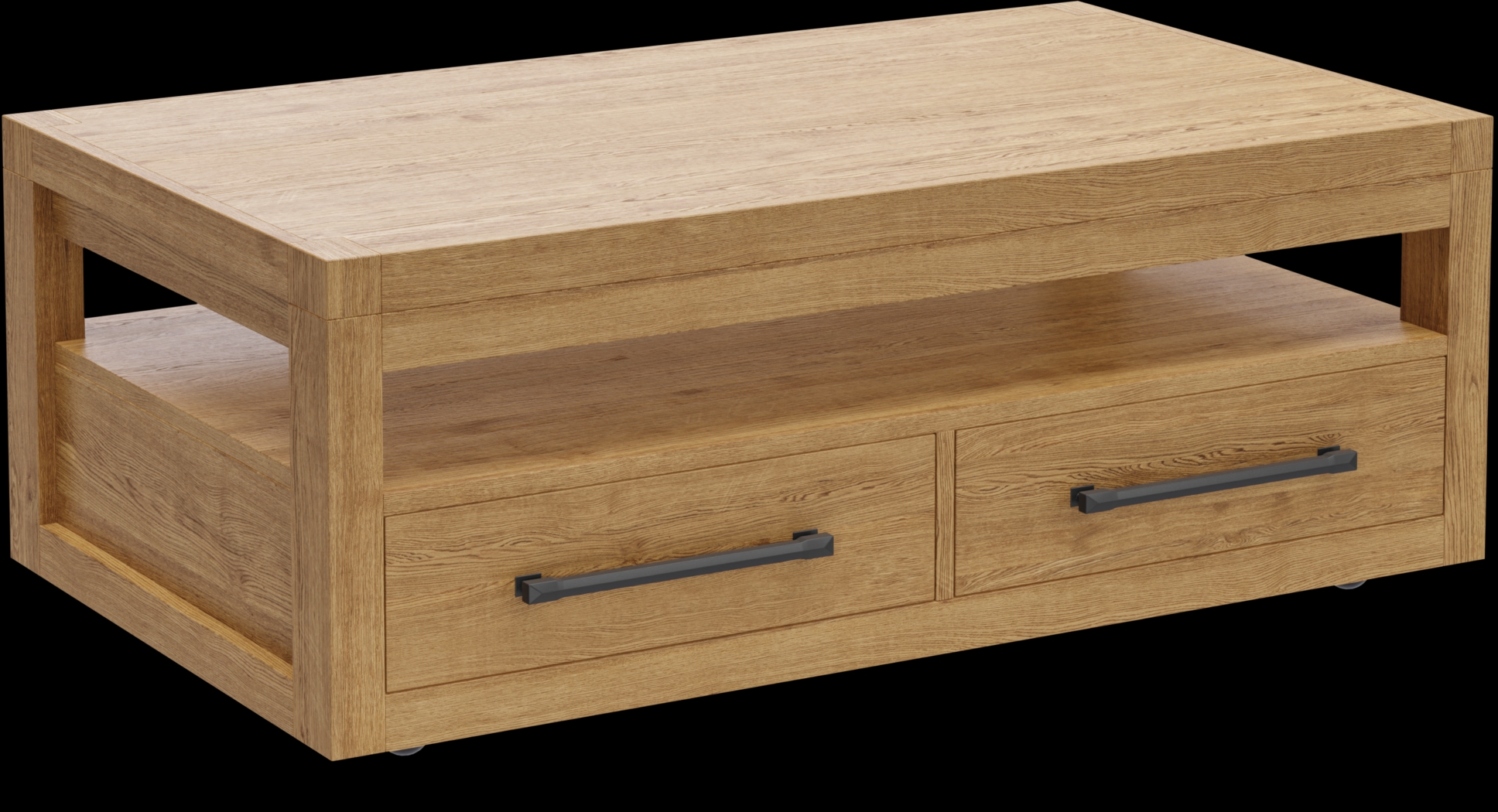 Ithaca Natural Lift-Top Cocktail Table - Thumbnail - Image 1