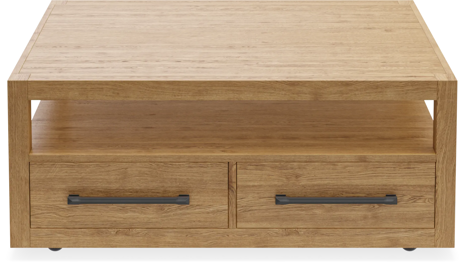 Ithaca Natural Square Cocktail Table - Thumbnail - Image 2