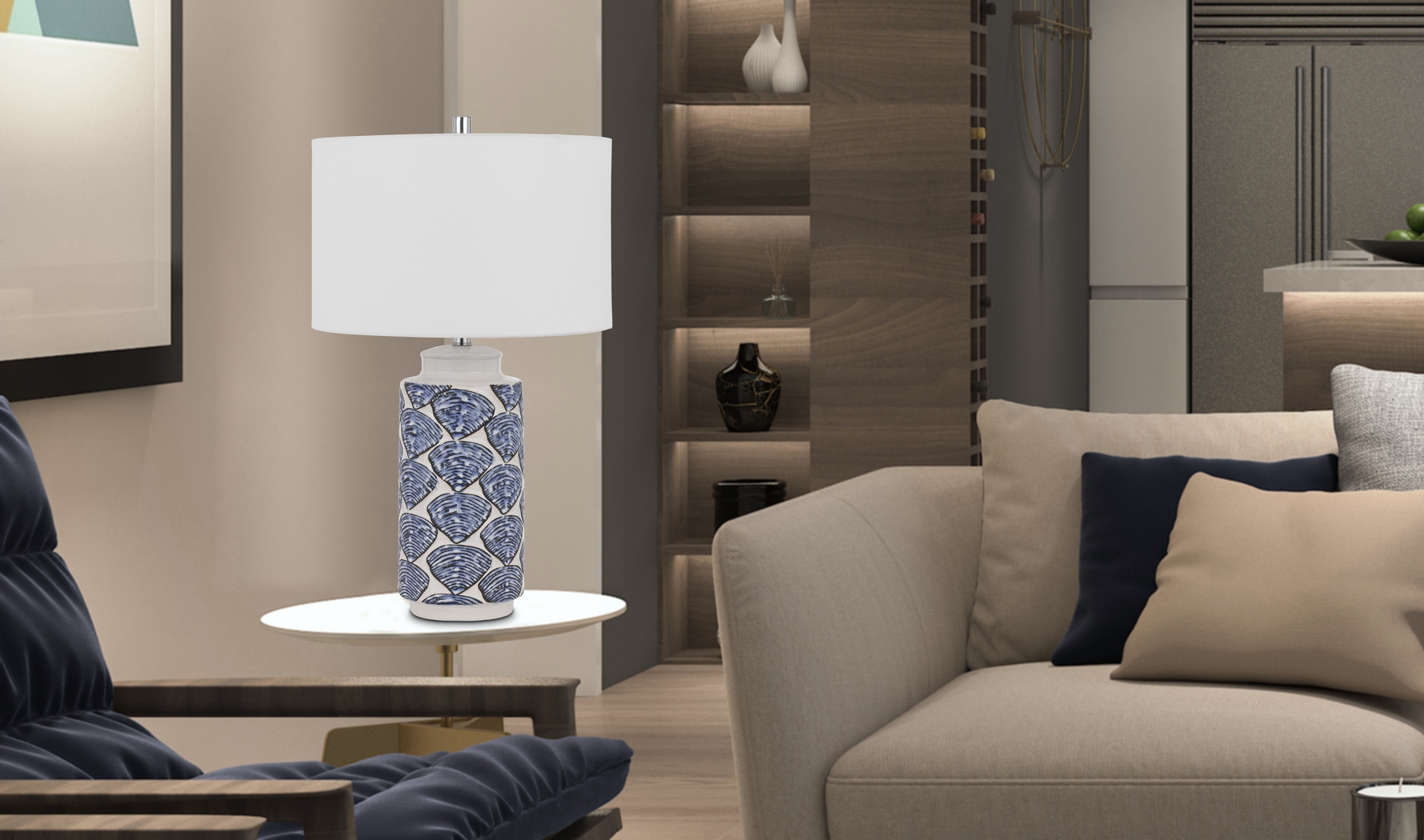 Itinny Estates Blue Lamp, Set of 2 - Thumbnail - Image 2