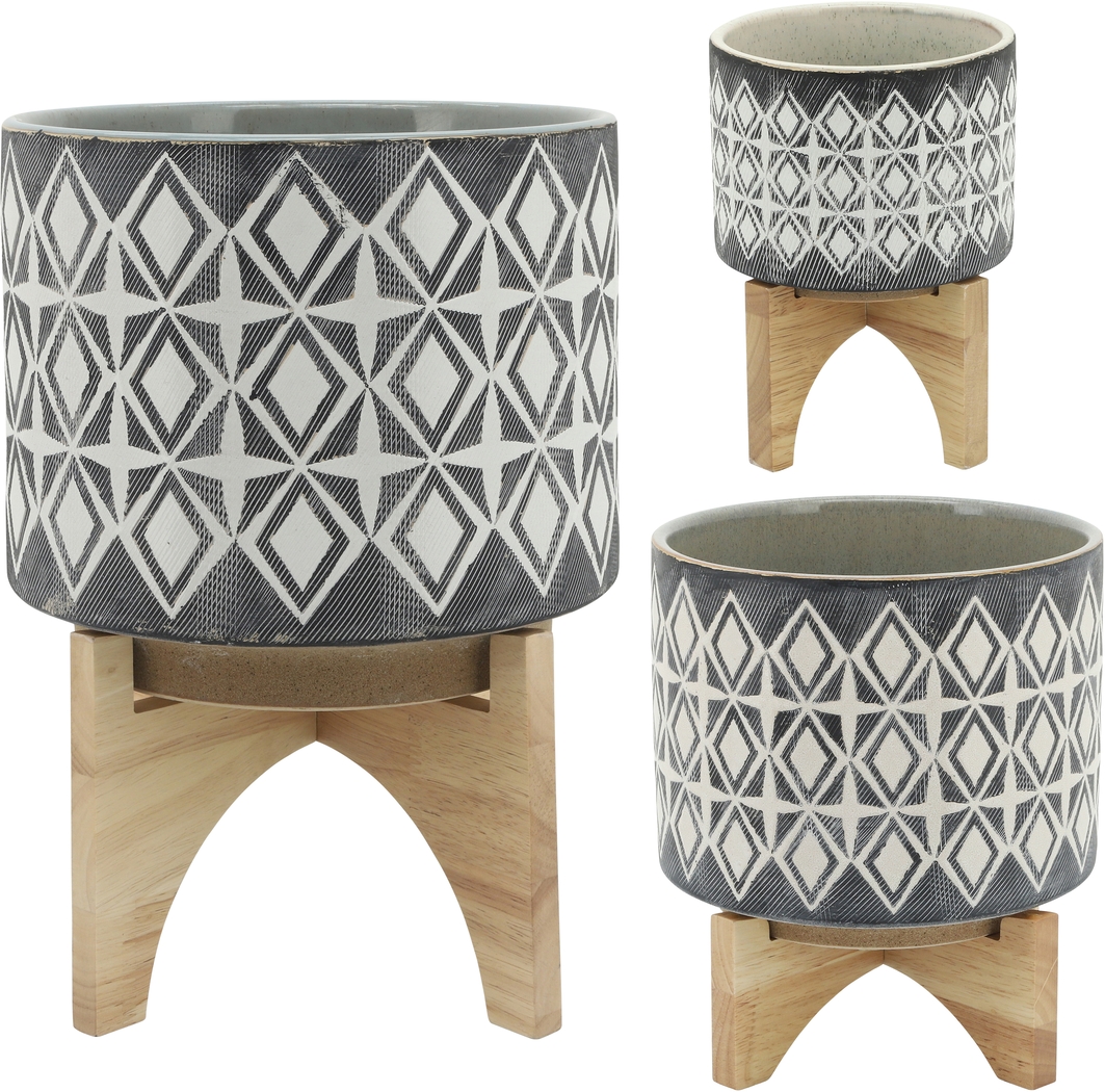 Ivawood Gray Planter - Thumbnail - Image 2