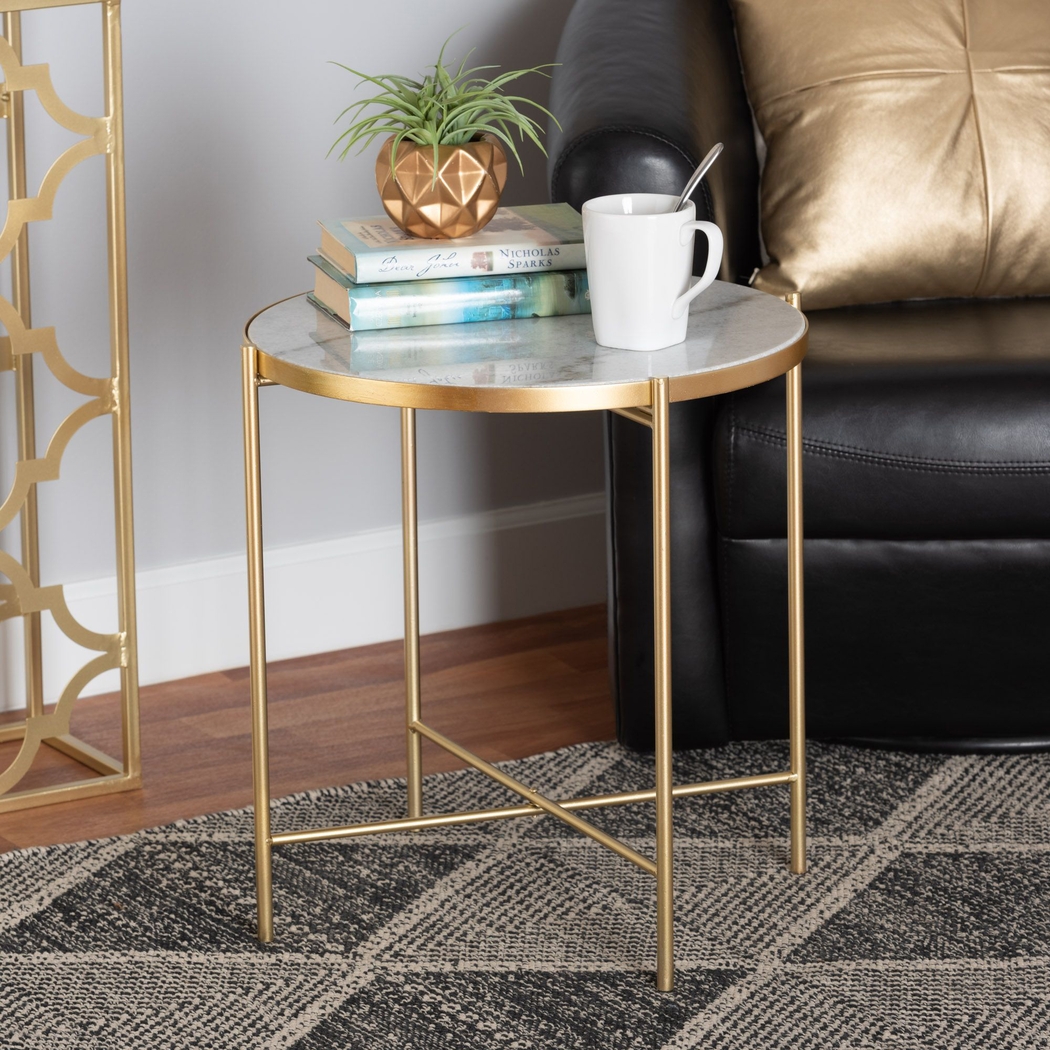 Ivella Ann Gold End Table - Thumbnail - Image 6