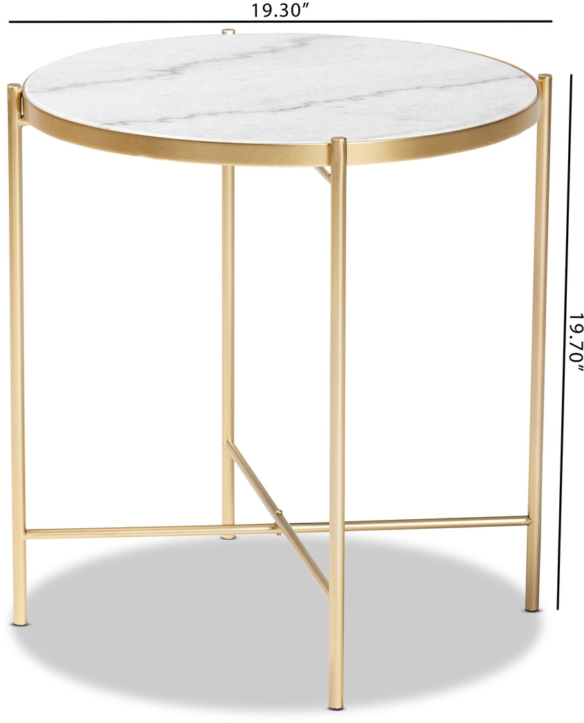 Ivella Ann Gold End Table - Thumbnail - Image 7