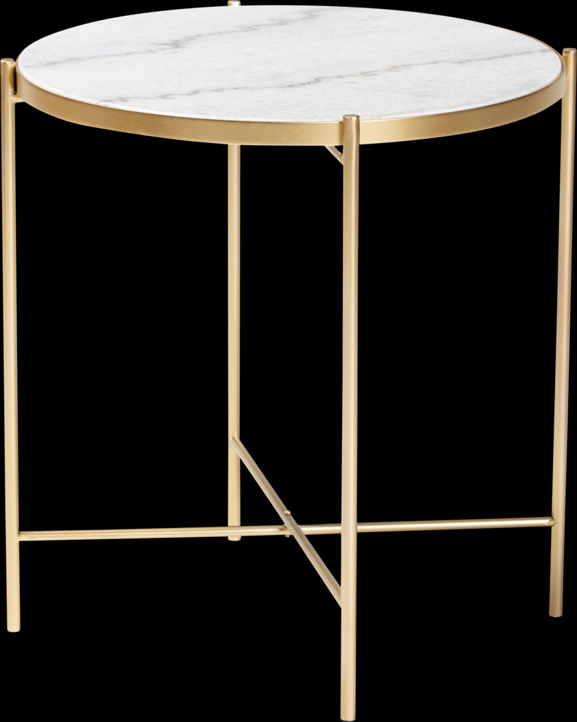 Ivella Ann Gold End Table - Thumbnail - Image 1