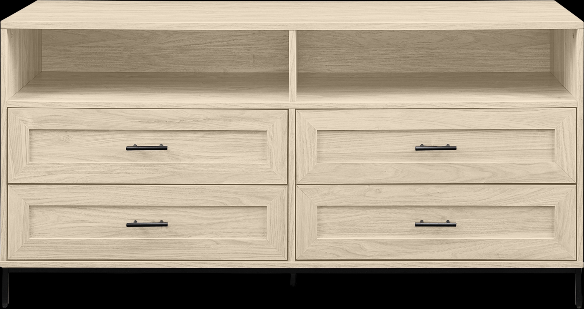 Ivellan Beige 4 Drawer TV Console - Thumbnail - Image 1