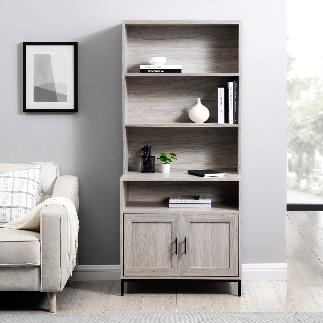 Ivellan Beige Bookcase - Thumbnail - Image 2