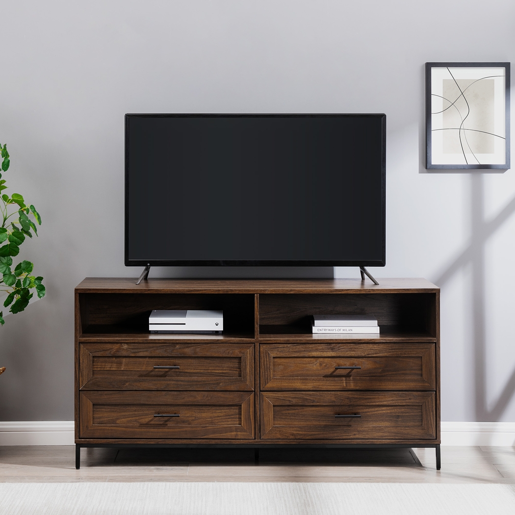 Ivellan Brown 4 Drawer TV Console - Thumbnail - Image 2