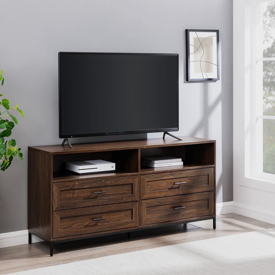Ivellan Brown 4 Drawer TV Console - Thumbnail - Image 4