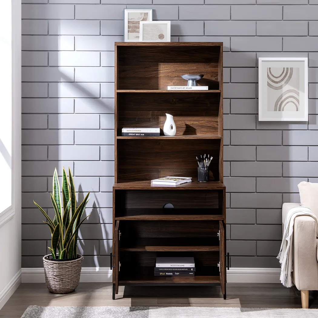 Ivellan Brown Bookcase - Thumbnail - Image 3