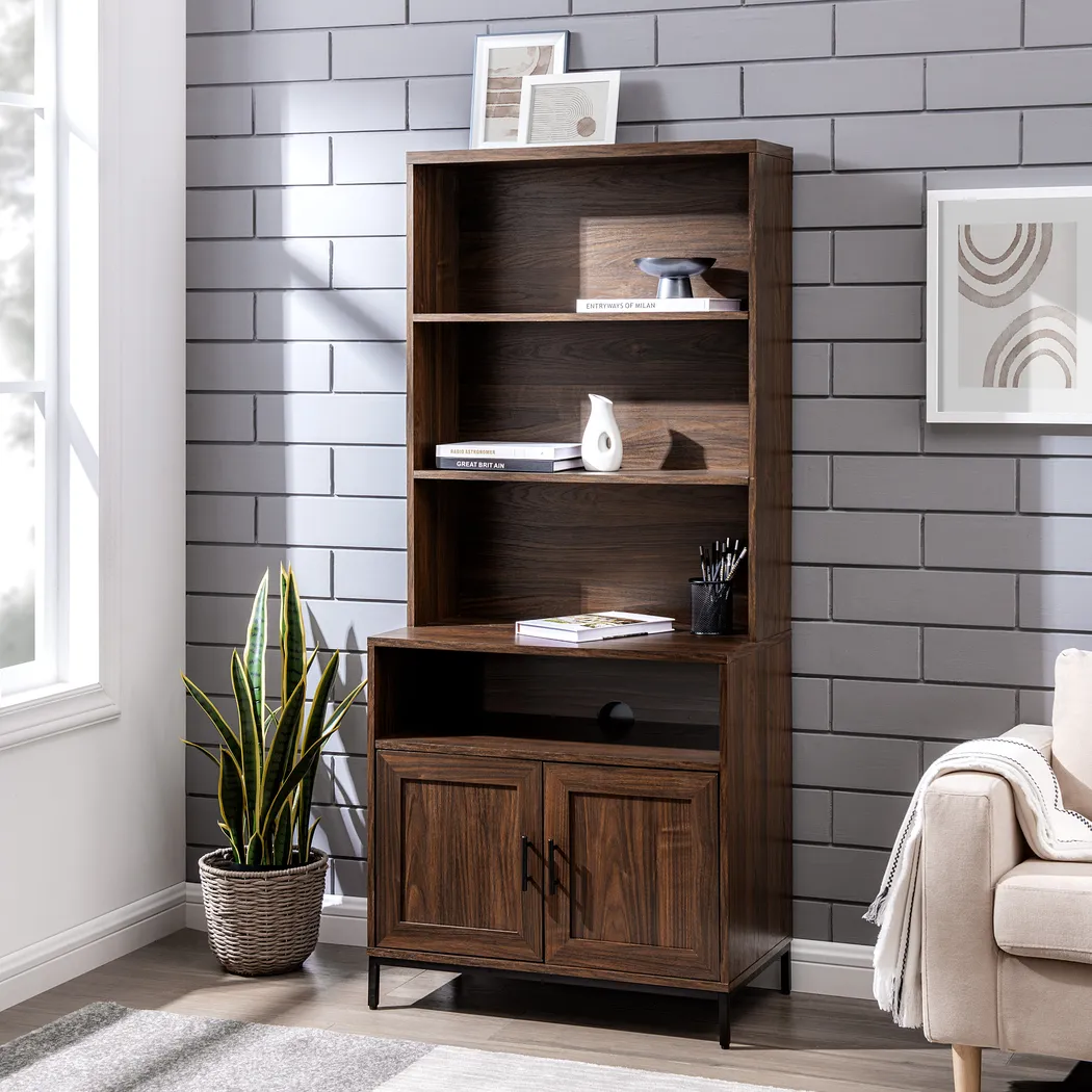 Ivellan Brown Bookcase - Thumbnail - Image 4