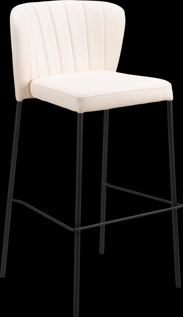 Ivie Beige Barstool, Set of 2 - Thumbnail - Image 3