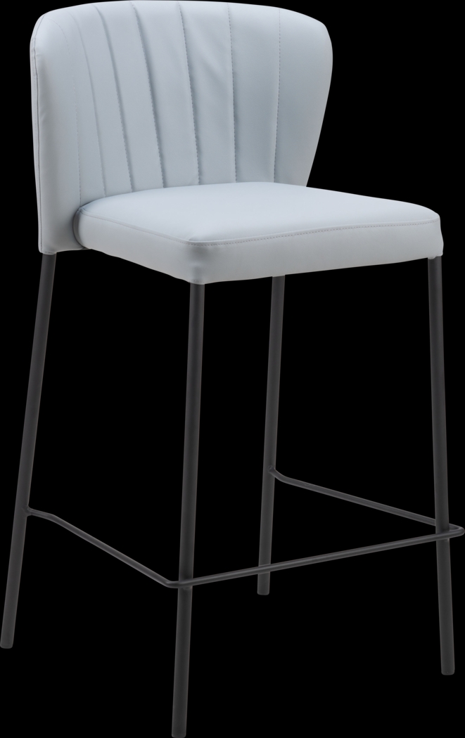 Ivie Gray Counter Height Stools, Set of 2 - Thumbnail - Image 2