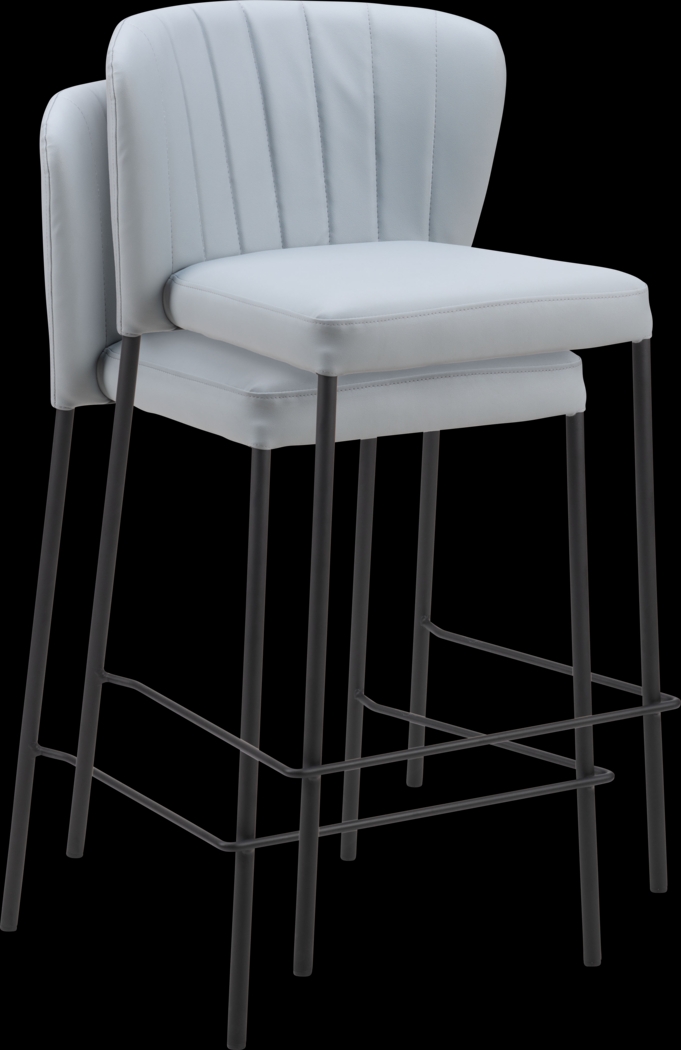 Ivie Gray Counter Height Stools, Set of 2 - Thumbnail - Image 8