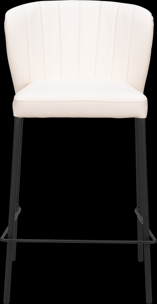 Ivie White Counter Height Stool, Set of 2 - Thumbnail - Image 4