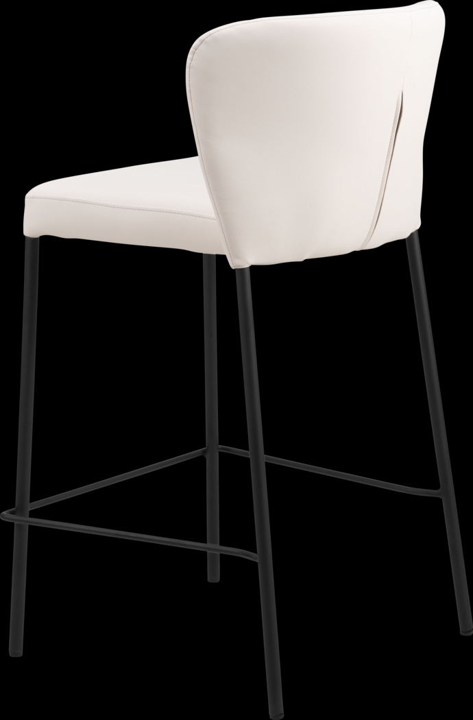 Ivie White Counter Height Stool, Set of 2 - Thumbnail - Image 6