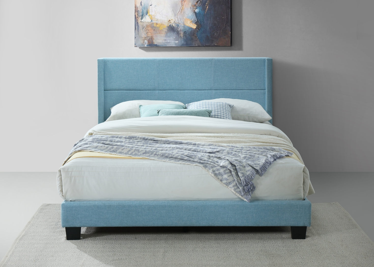 Ivin Blue Queen Bed - Thumbnail - Image 4