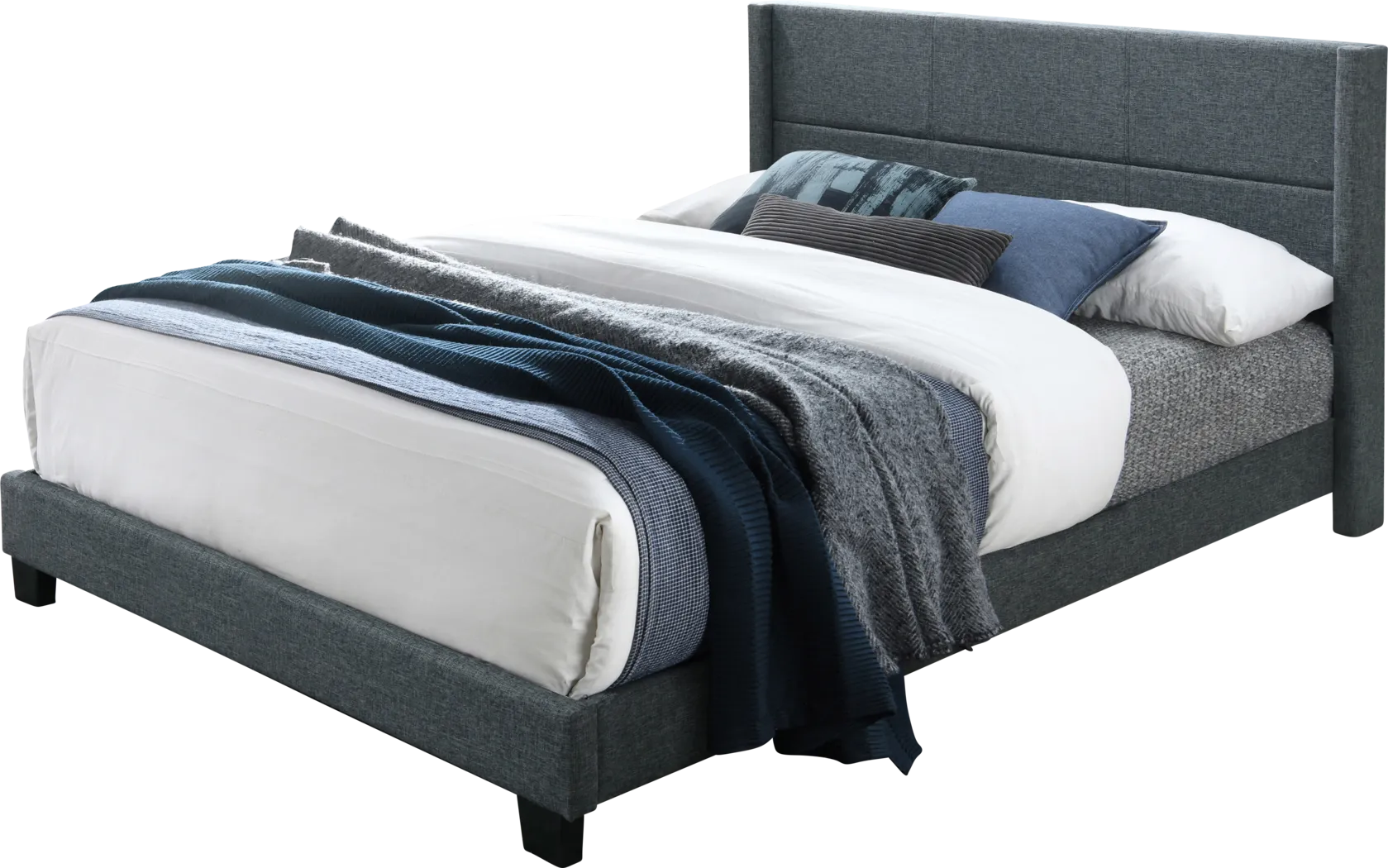 Ivin Gray Bed - Thumbnail - Image 1