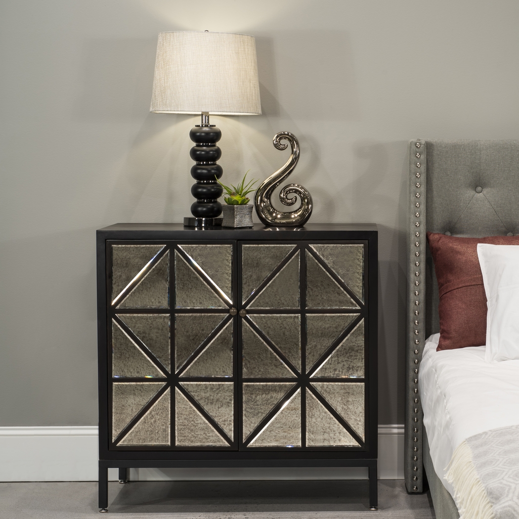 Ivonne Black Accent Cabinet - Thumbnail - Image 2