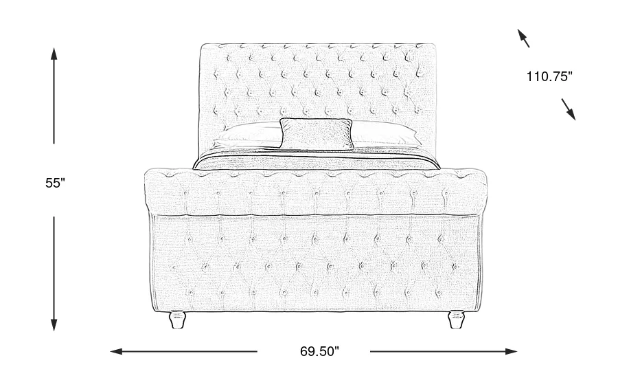 Dimension Image. Please refer to the Dimension Tab on this page for dimension details.