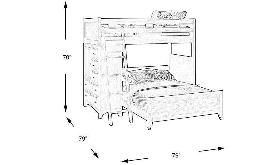 Dimension Image. Please refer to the Dimension Tab on this page for dimension details.