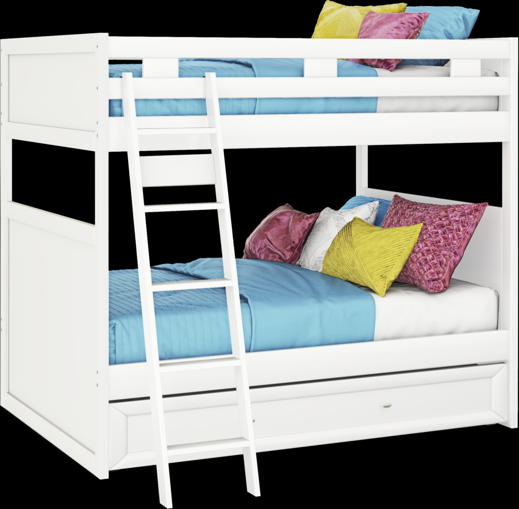 Ivy League 2.0 White Full/Full Bunk Bed - Thumbnail - Image 3