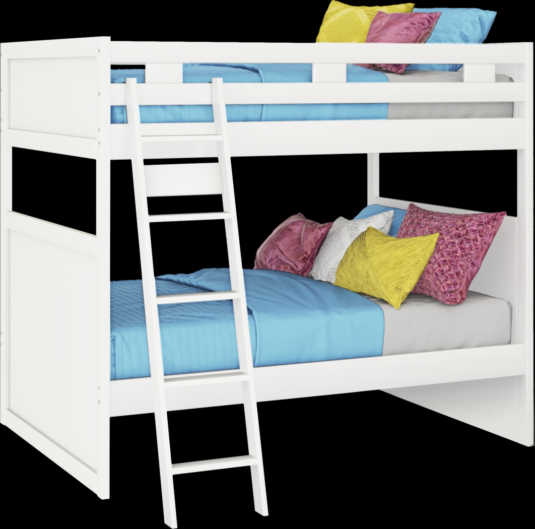 Ivy League 2.0 White Full/Full Bunk Bed - Thumbnail - Image 1