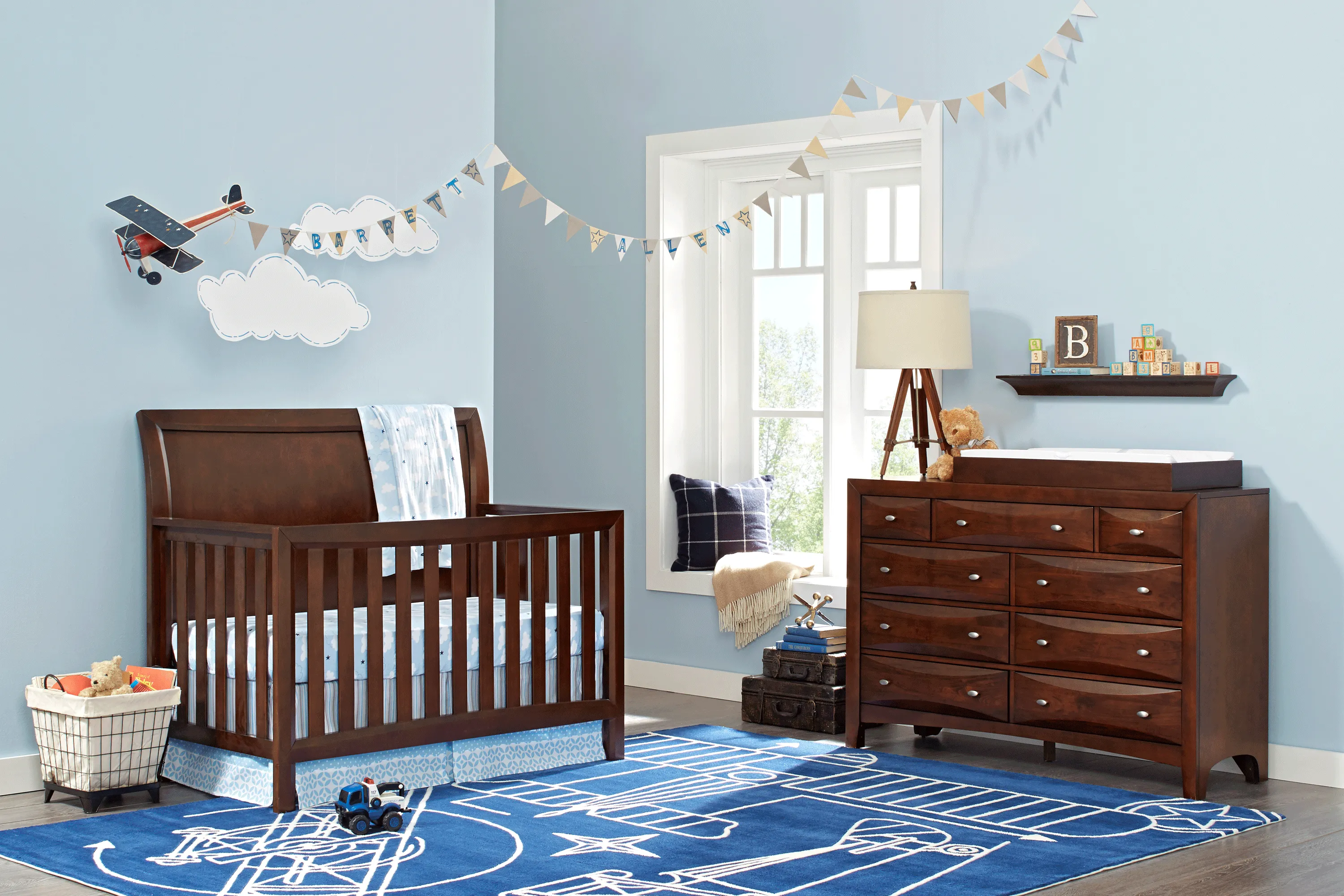 Ivy League Cherry 4 Pc Nursery - Thumbnail - Image 1