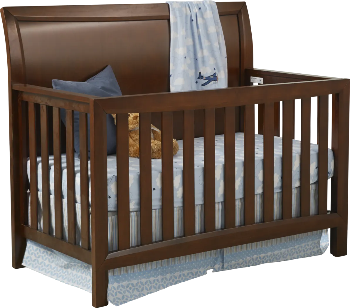 Ivy League Cherry Crib with Toddler & Conversion Rails - Thumbnail - Image 1