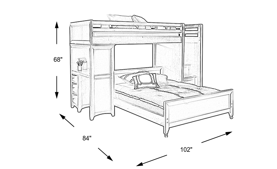 Dimension Image. Please refer to the Dimension Tab on this page for dimension details.