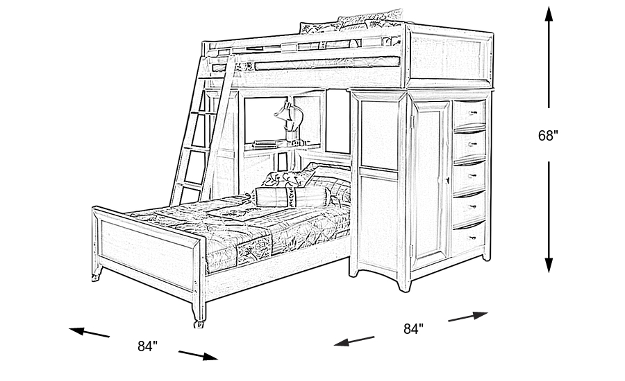 Dimension Image. Please refer to the Dimension Tab on this page for dimension details.