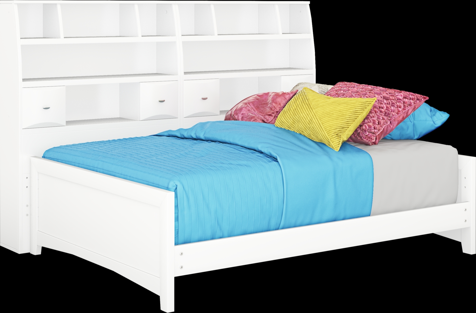 Ivy League White 5 Pc Full Bookcase Daybed - Thumbnail - Image 1