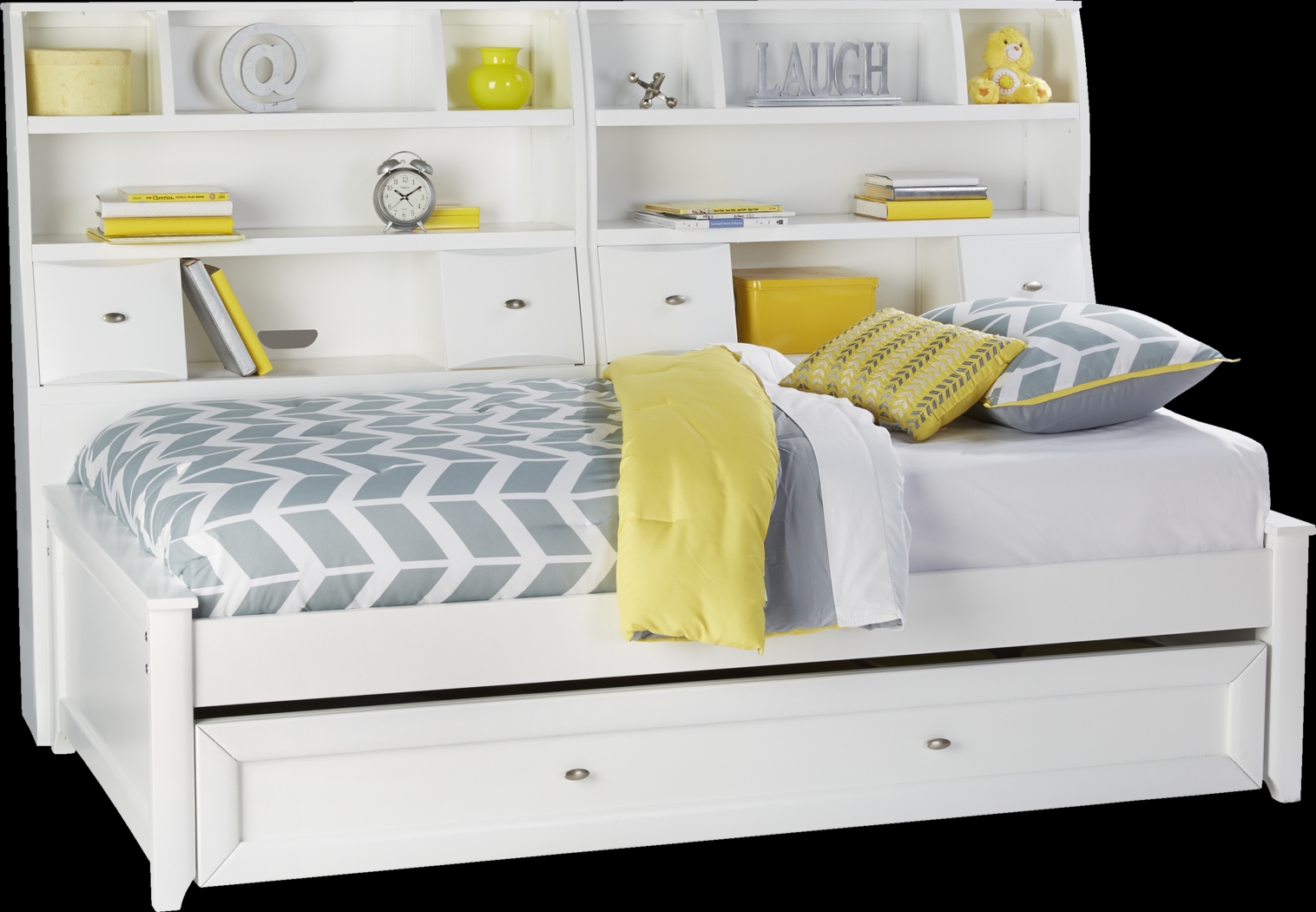 Ivy League White 5 Pc Twin Bookcase Daybed - Thumbnail - Image 1