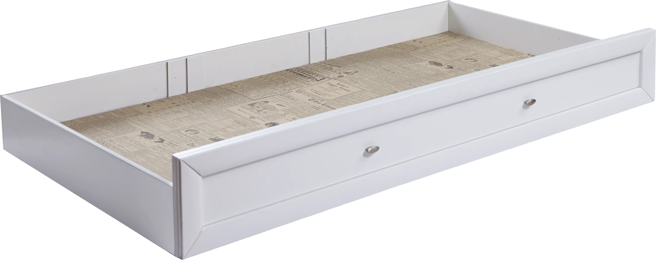 Ivy League White Twin Storage Trundle - Thumbnail - Image 1