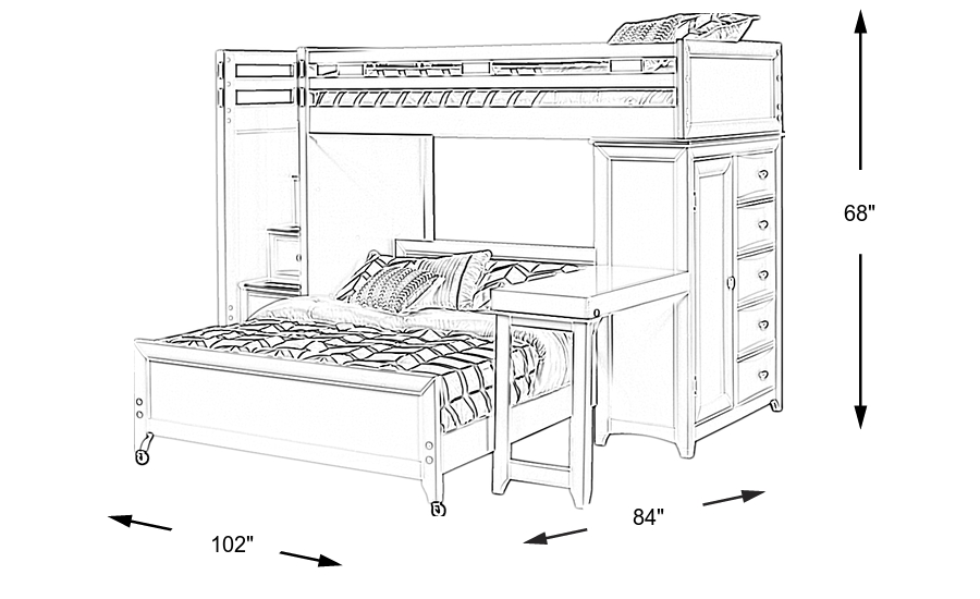 Dimension Image. Please refer to the Dimension Tab on this page for dimension details.