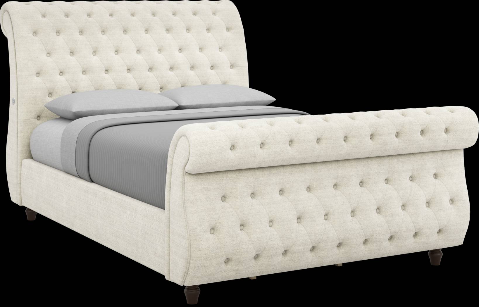 Gallagher Avenue White 7 Pc Bedroom with Ivy White King Upholstered Bed - Thumbnail - Image 2