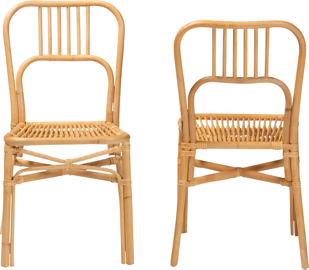 Ivyan Brown Side Chair, Set of 2 - Thumbnail - Image 3