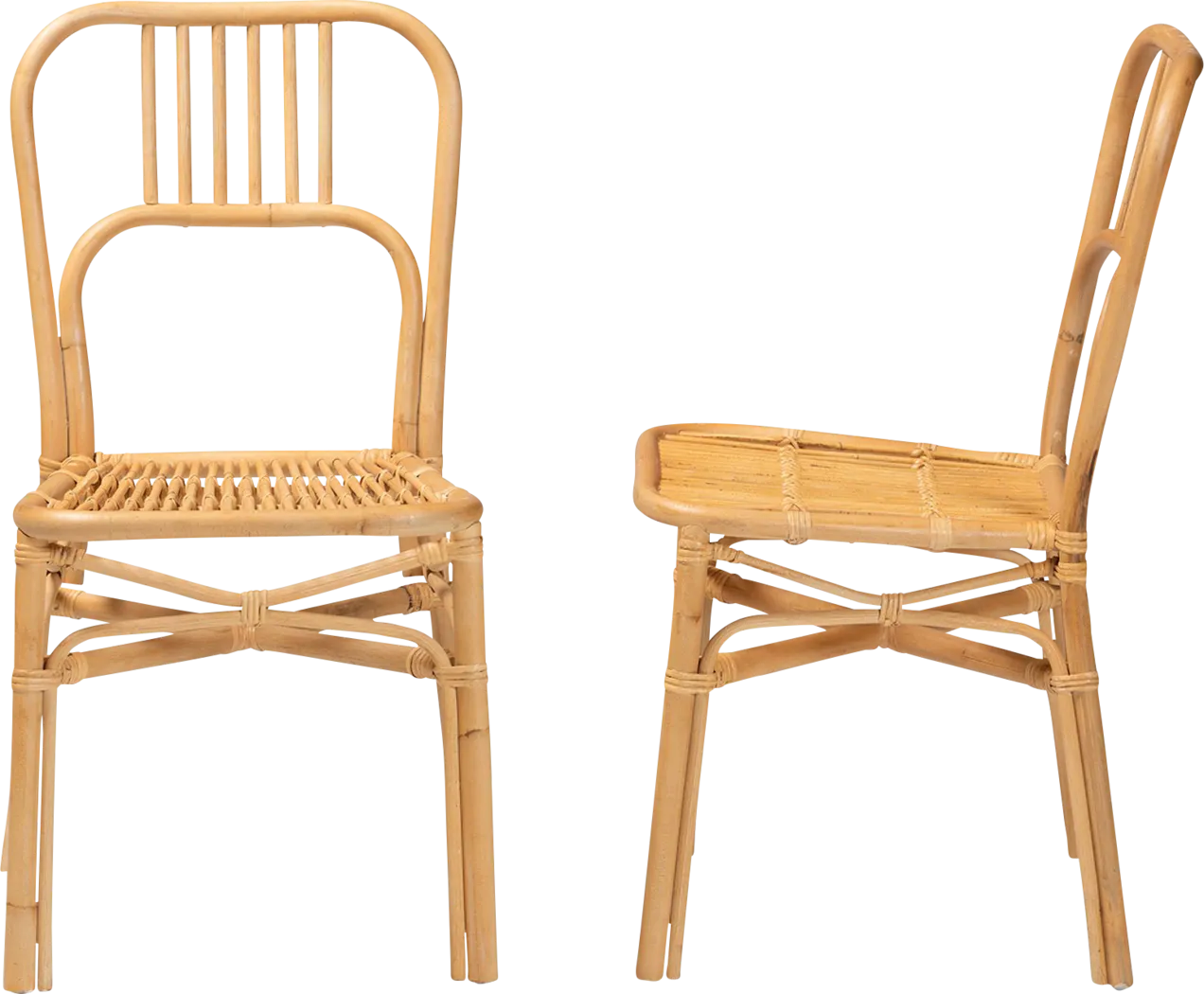 Ivyan Brown Side Chair, Set of 2 - Thumbnail - Image 4