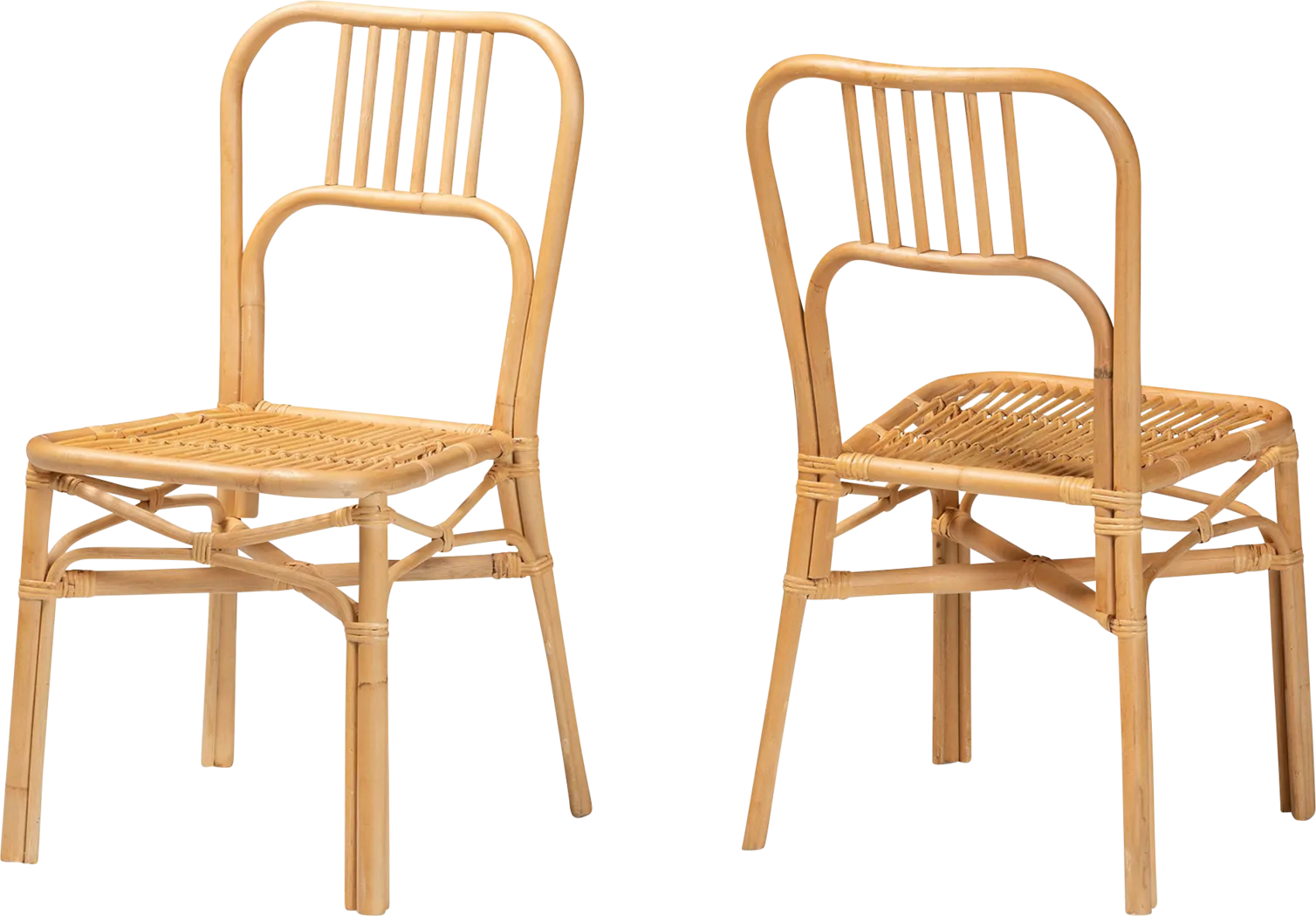 Ivyan Brown Side Chair, Set of 2 - Thumbnail - Image 1