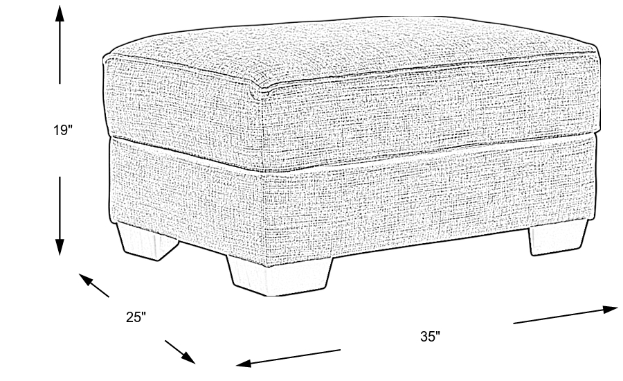 Dimension Image. Please refer to the Dimension Tab on this page for dimension details.