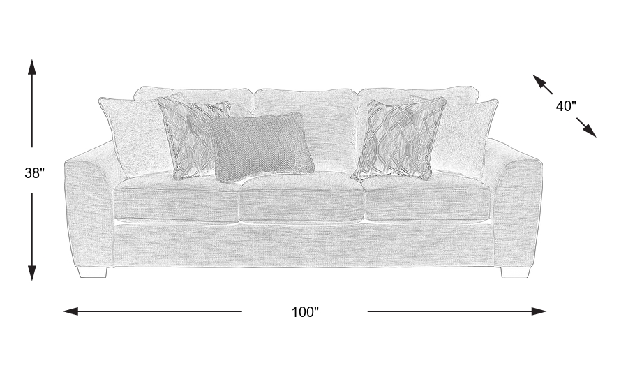 Dimension Image. Please refer to the Dimension Tab on this page for dimension details.