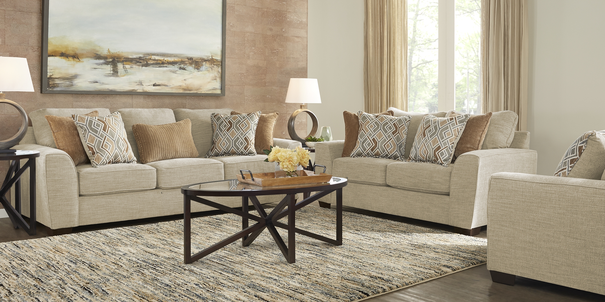 Ivyleigh Wheat Sofa - Thumbnail - Image 2