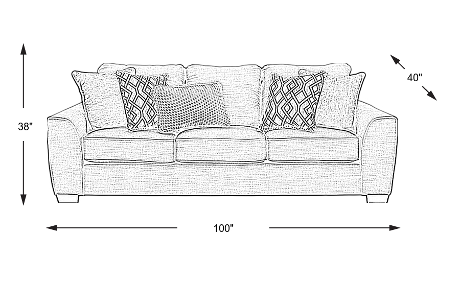 Dimension Image. Please refer to the Dimension Tab on this page for dimension details.