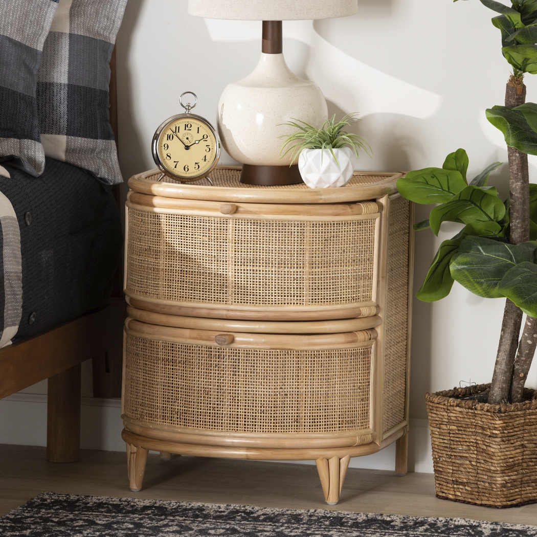 Ixora Brown Nightstand - Thumbnail - Image 2