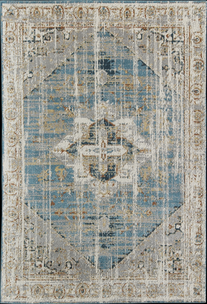 CosmoLiving By Cosmopolitan Izabella Blue 8' x 10' Rug - Thumbnail - Image 1