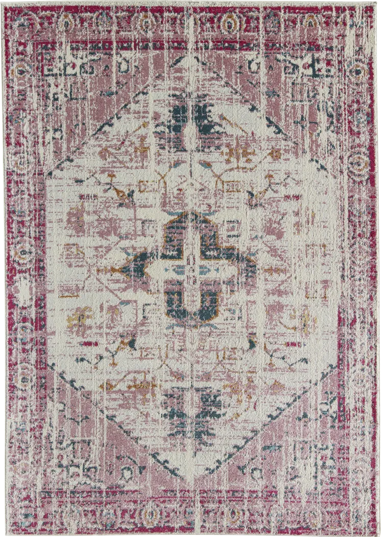 CosmoLiving By Cosmopolitan Izabella Pink 8' x 10' Rug - Thumbnail - Image 1
