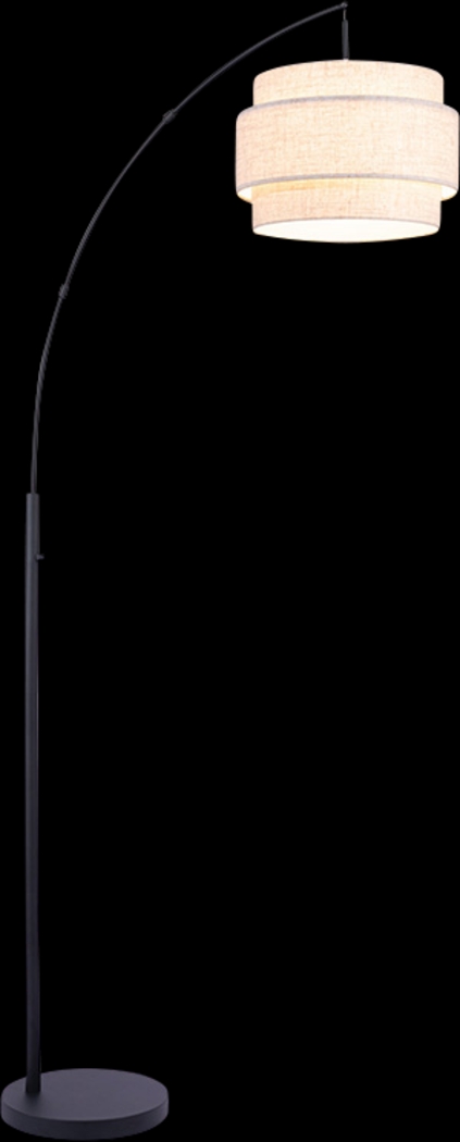 Izan View Black Arc Floor Lamp - Thumbnail - Image 1